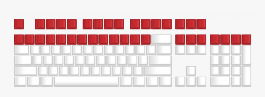 Row 4, Size Cherry Mx Keycap - Keycap, HD Png Download, Free Download