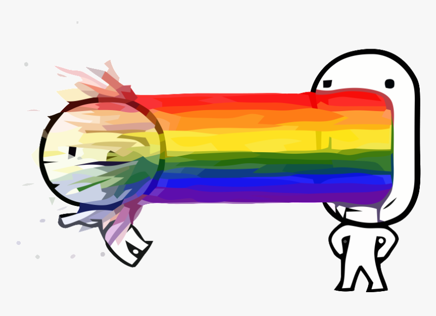 Vomitando Arco Iris Gif, HD Png Download, Free Download