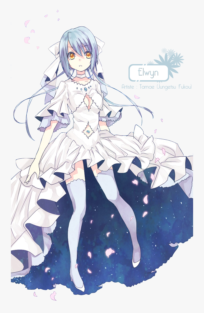 Shojo Sayaka Miki Cheveux Courts Bleus Robe Mariee - Madoka Magica Goddess Sayaka, HD Png Download, Free Download