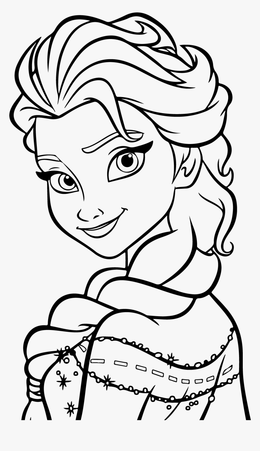 Disney Princess Frozen Elsa Coloring Page Printable   Coloring ...