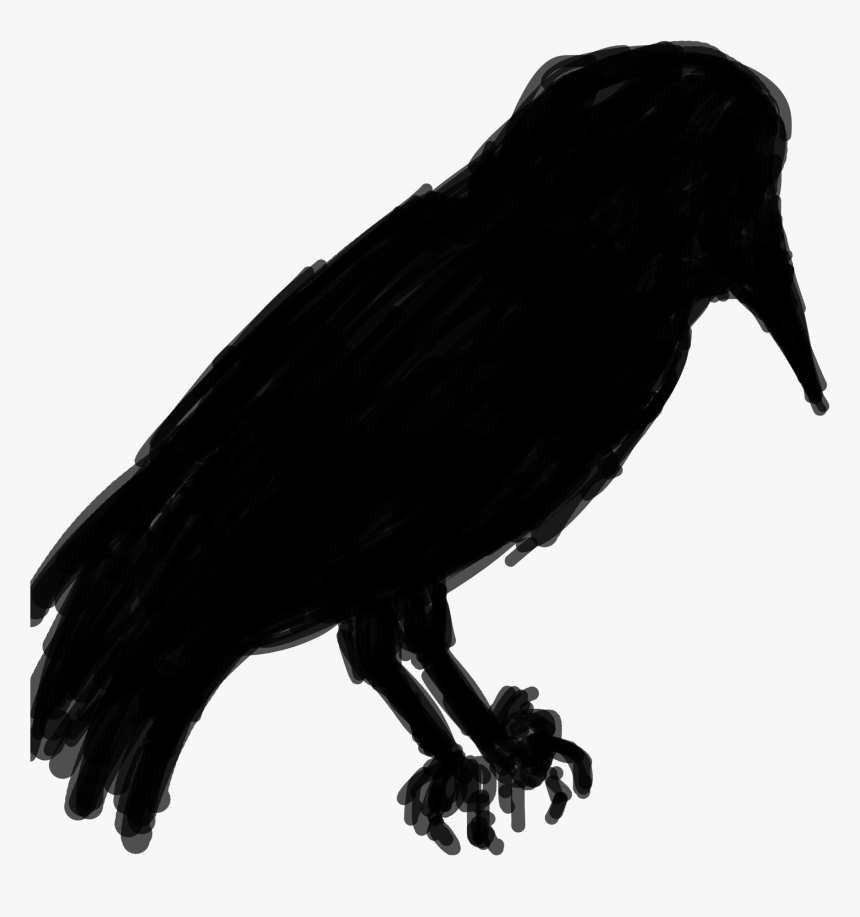 Another Tip I Learnt In Uni Is Drawing Silhouettes - Raven, HD Png Download, Free Download