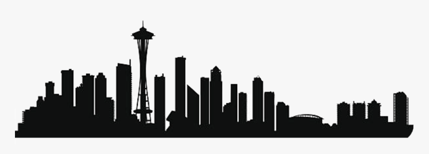 Seattle Skyline Silhouette Png, Transparent Png, Free Download