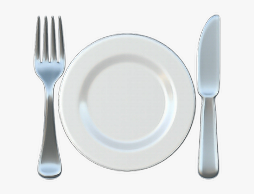❁ Fork And Knife With Plate Emoji 🍽️ - Fork And Knife With Plate Emoji, HD Png Download, Free Download