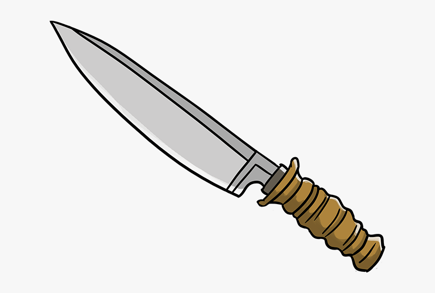 How To Draw Knife - Bowie Knife, HD Png Download, Free Download