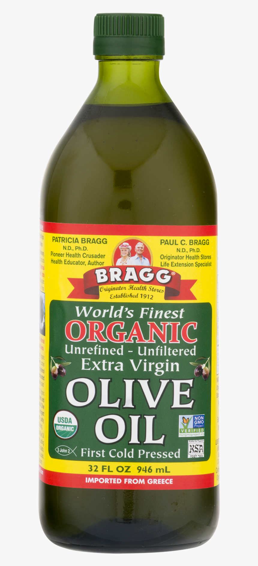 Transparent Olive Oil Png - Bragg Organic Extra Virgin Olive Oil Unrefined Unfiltered, Png Download, Free Download