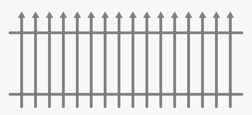 Iron Fence Vector - Iron Fence Vector Png, Transparent Png, Free Download