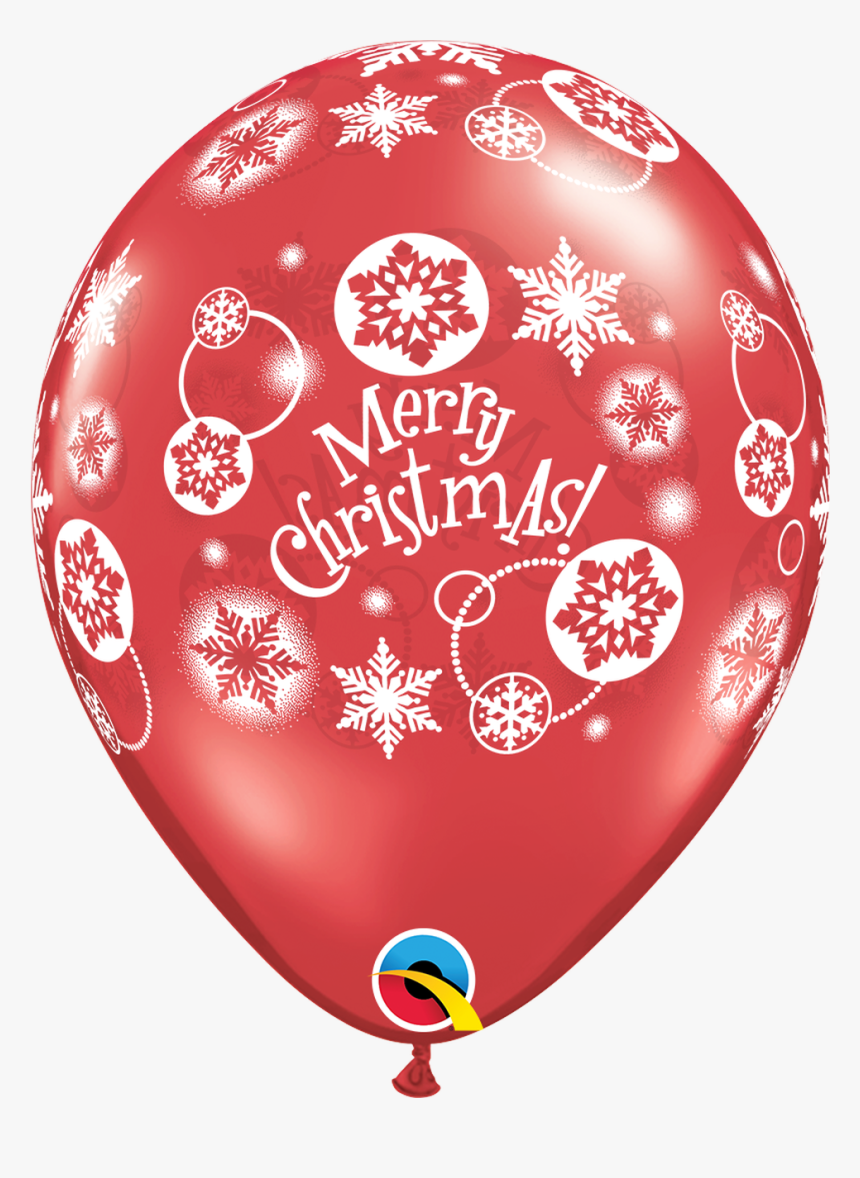 11"q Assorted, Christmas Snowflakes - Merry Christmas Balloons Png, Transparent Png, Free Download