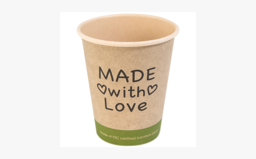 Coffee Cup, Made With Love, Bamboe/pe, 250ml, 8oz, - Cup, HD Png Download, Free Download