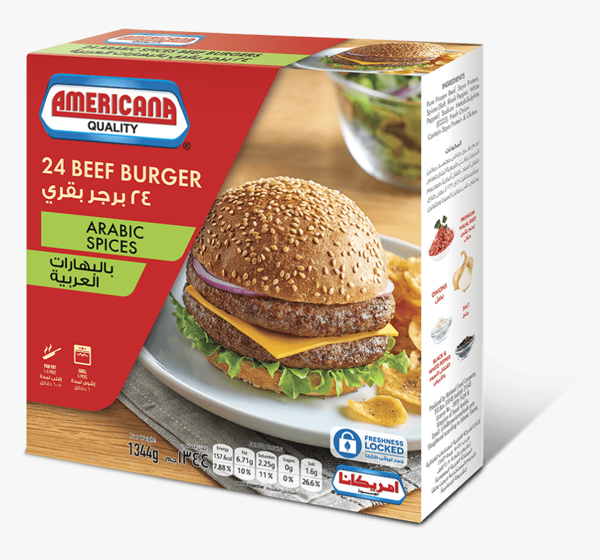 Americana Burger 1344 Ksa, HD Png Download, Free Download