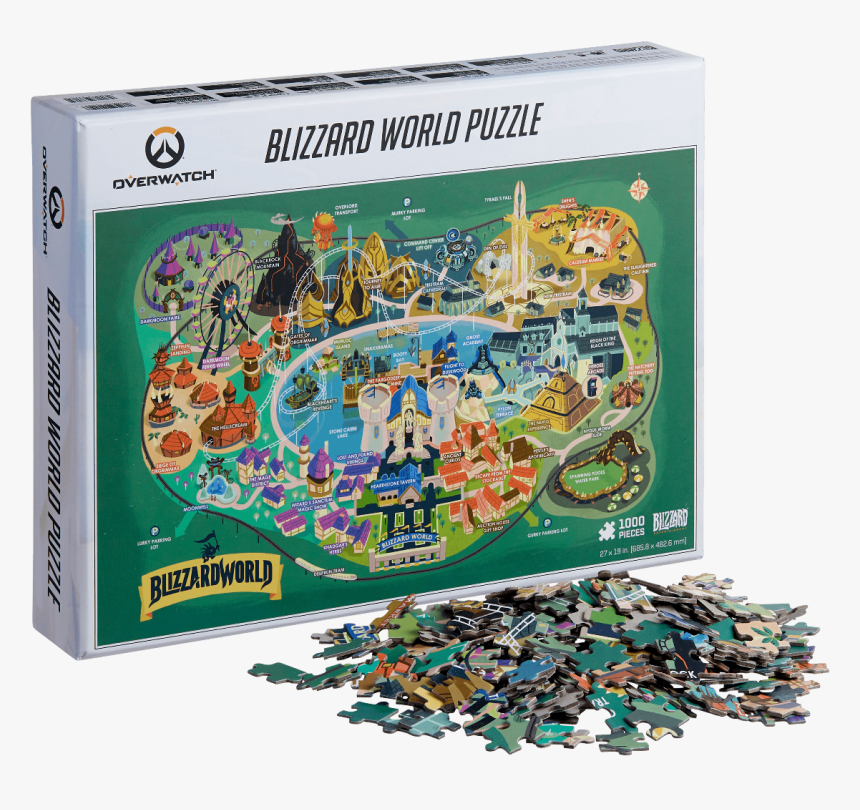 Overwatch Blizzard World 1000-piece Puzzle - Blizzard World, HD Png Download, Free Download