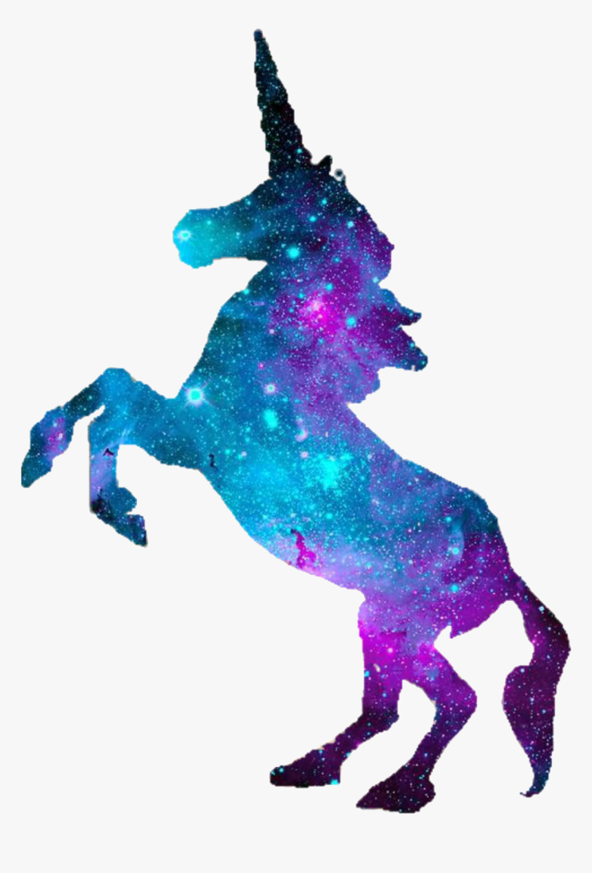 Unicorn Silhouette Pegasus Clip Art - Galaxy Unicorn Png, Transparent Png, Free Download