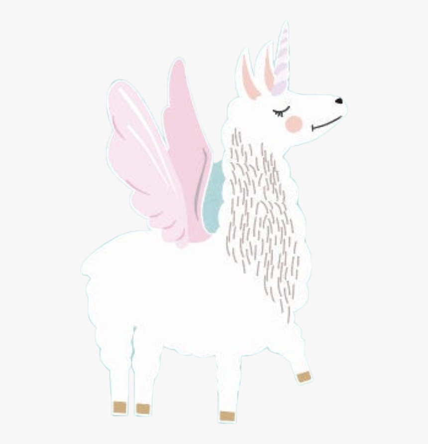 ##llamacorn #llama #unicorn #pegasus #png - It's Going To Be A Llamazing Year, Transparent Png, Free Download