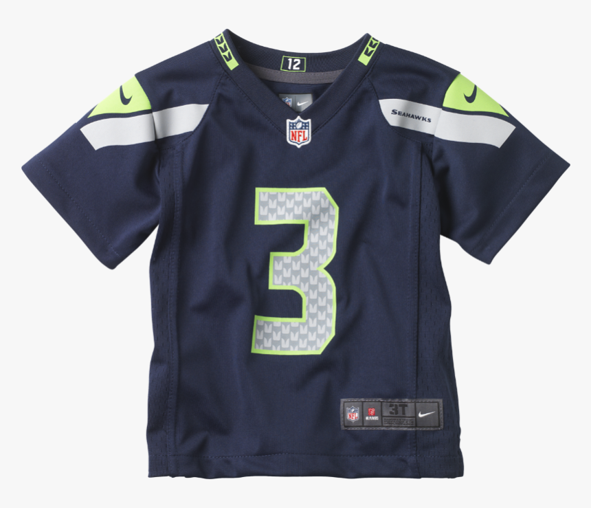 Nike Nfl Seattle Seahawks Toddler Kids - Russell Wilson Jersey Front, HD Png Download, Free Download
