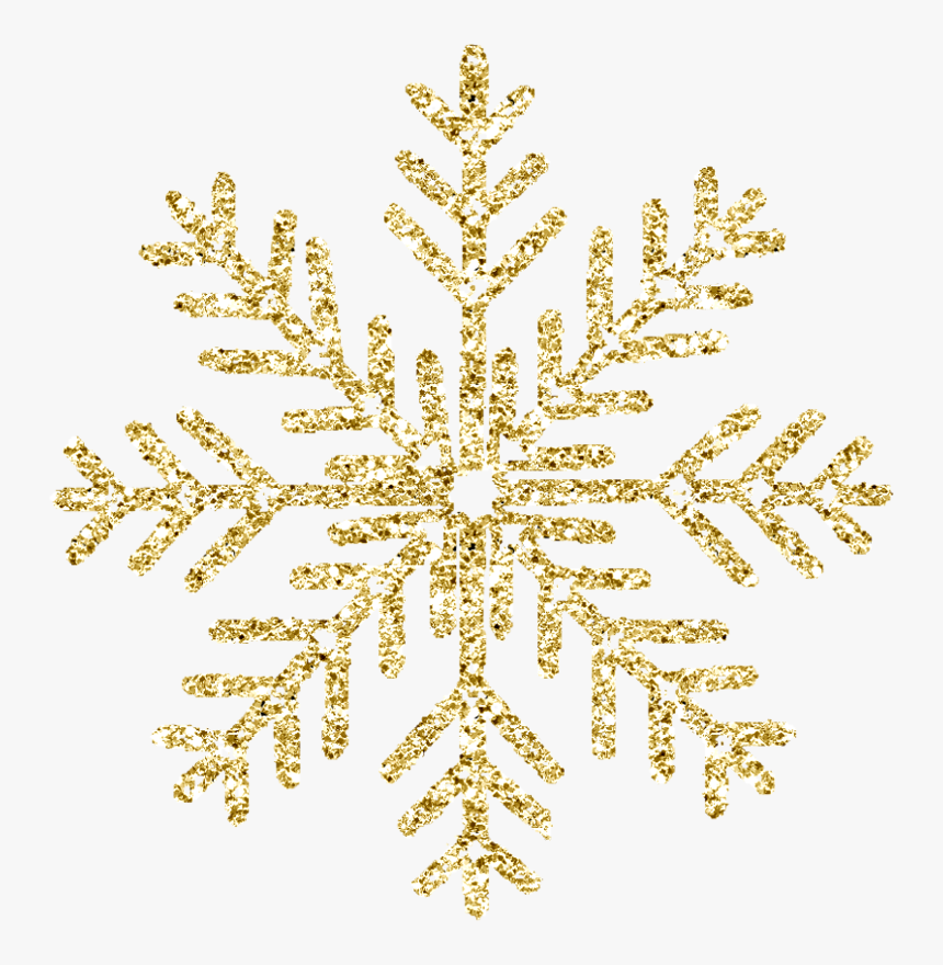 Gold Christmas Snowflakes Png, Transparent Png, Free Download