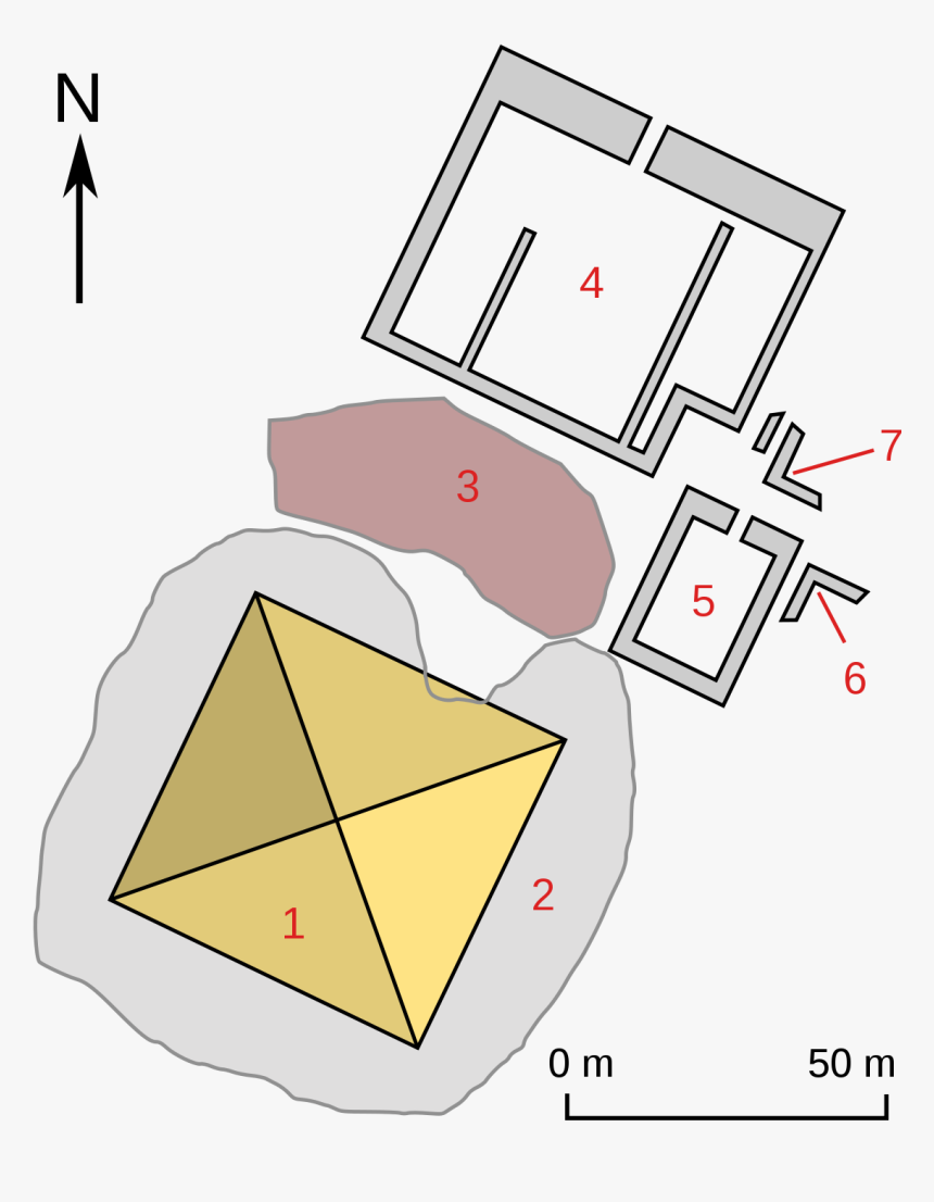 Plan De La Pyramide De D Ahmosis, HD Png Download, Free Download