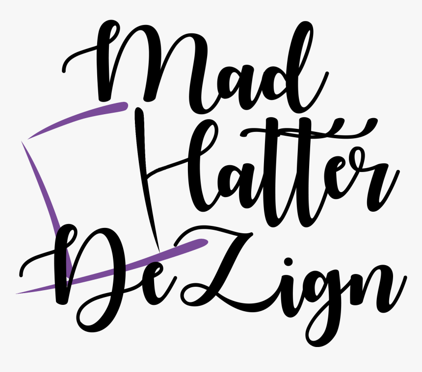 Mad Hatter Dezign Clipart , Png Download - Calligraphy, Transparent Png, Free Download