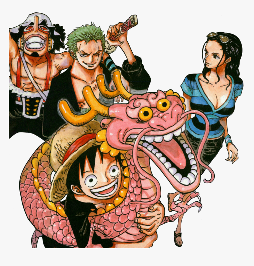 Luffy, Momo, Usopp, Zoro & Robin From Chapter 693 Color - Zoro Color Spread, HD Png Download, Free Download