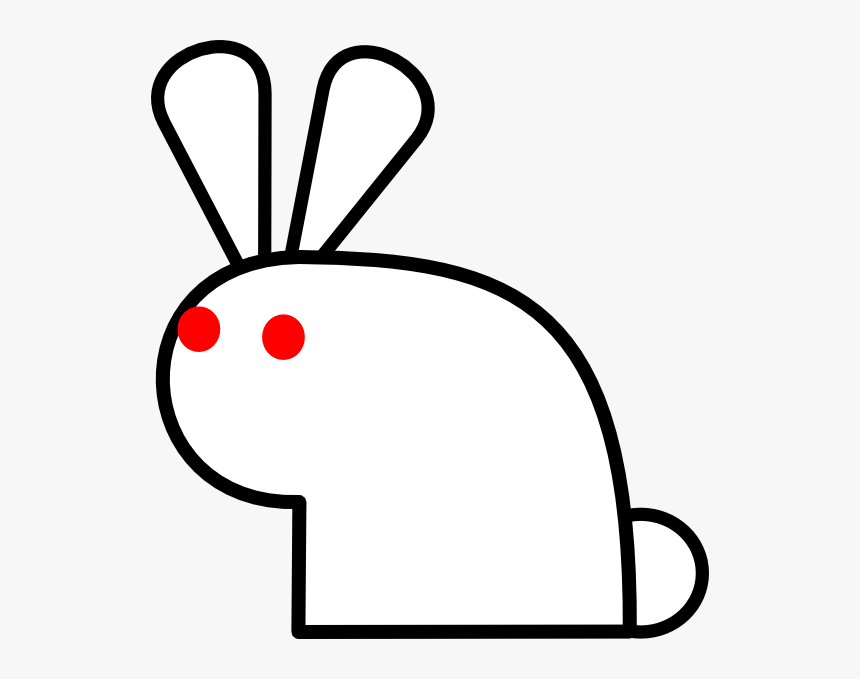 Easter Bunny Outline Png, Transparent Png, Free Download