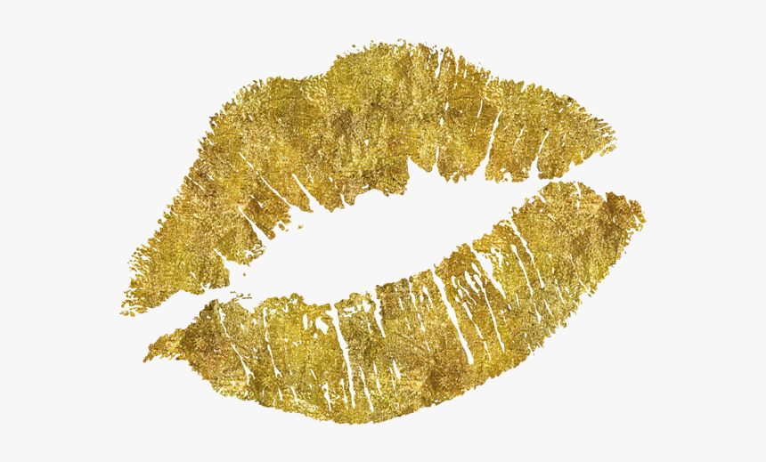 Gold Lips Png Image Background - Gold Lips, Transparent Png, Free Download