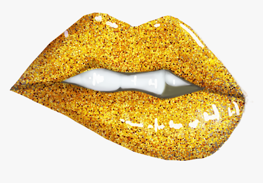 #goldglitter #gold #lips #sexy #hearts #valentinesday, HD Png Download, Free Download