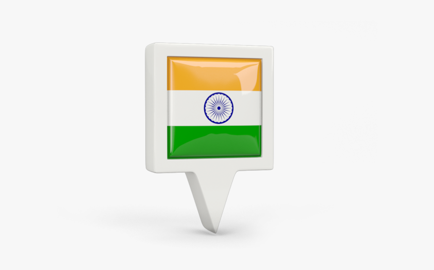 Square Pin Icon - India Flag Pin Png, Transparent Png, Free Download