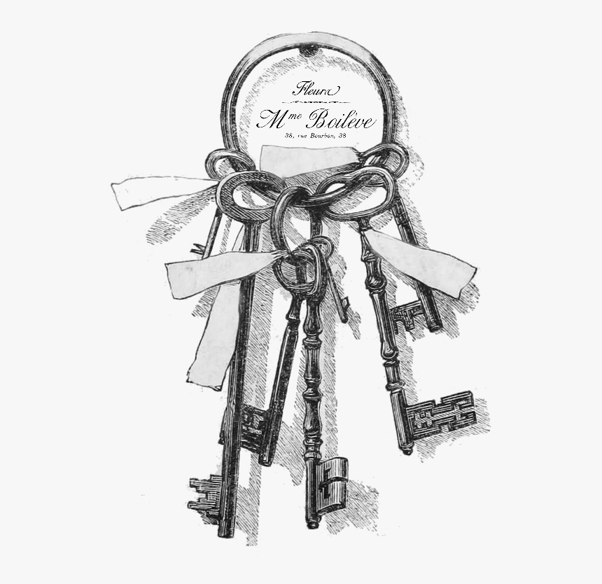 Vintage Key Drawing, HD Png Download, Free Download