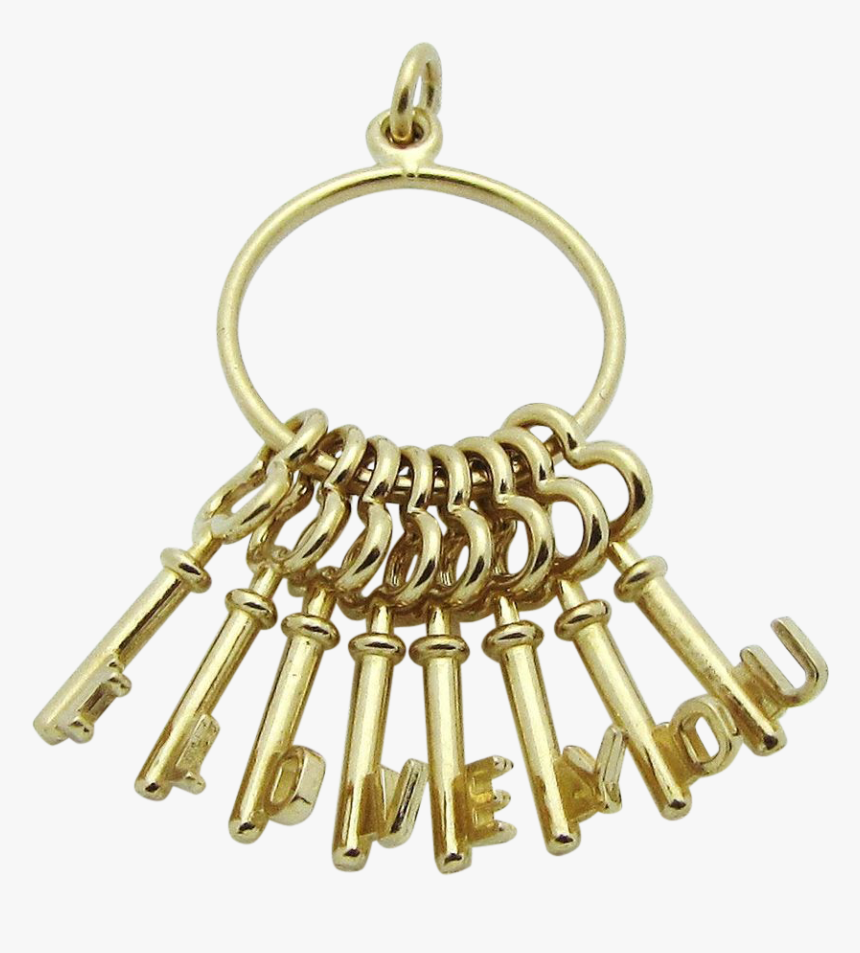 Keys On A Ring Png - Bunch Of Keys Gold Png, Transparent Png, Free Download