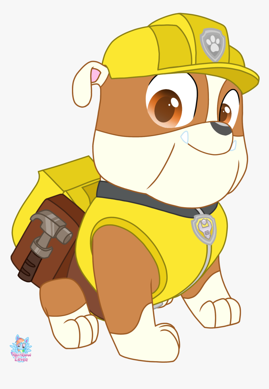 Rubble Paw Patrol Vector - Rubble Paw Patrol Cector, HD Png Download, Free Download