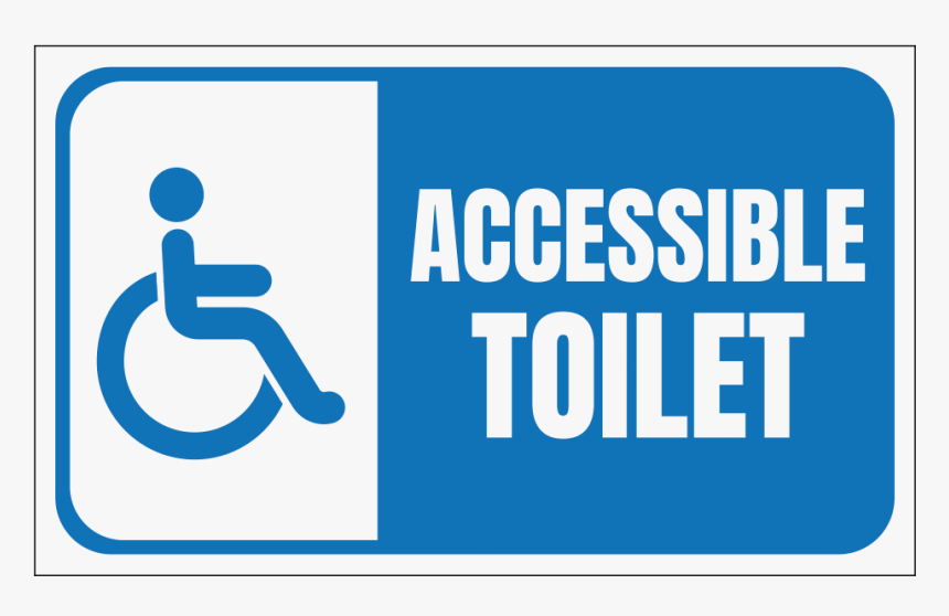 Accessible Toilet, Handicap - Graphic Design, HD Png Download, Free Download