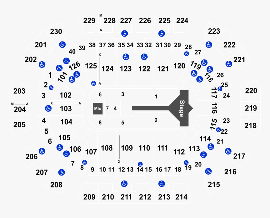 Fresno Save Mart Center Seat Numbers, HD Png Download, Free Download