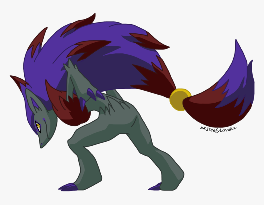 Zoroark Shiny Coloration By Xxsteefylovexx-d4rr5ez - Pokemon Shiny Zoroark, HD Png Download, Free Download