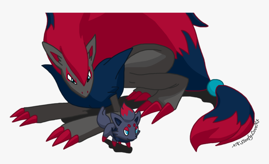 Zorua And Zoroark Dream World By Xxsteefylovexx-d4m8sqj - Zorua And Zoroark, HD Png Download, Free Download