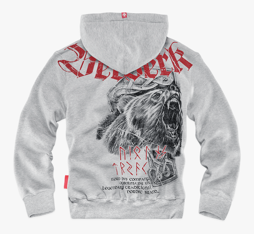 Da Mkz Berserk-bz133 Grey - Bluza Z Kapturem Motocyklowa, HD Png Download, Free Download