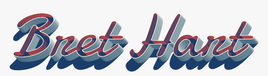 Bret Hart 3d Letter Png Name - Graphic Design, Transparent Png, Free Download
