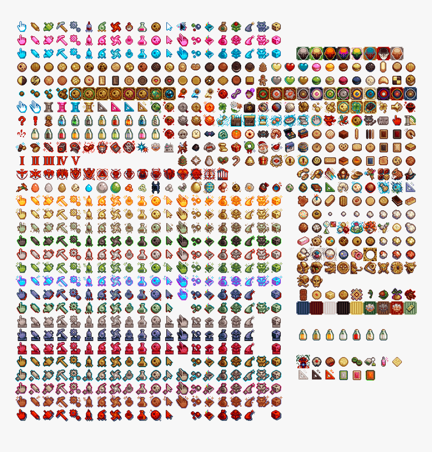 Cookie Clicker Sprite Sheet , Png Download - Cookie Clicker Cookie ...