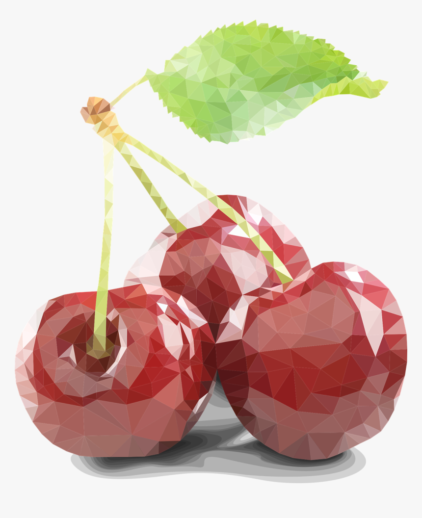 Low Poly Cherry Illustration, HD Png Download, Free Download