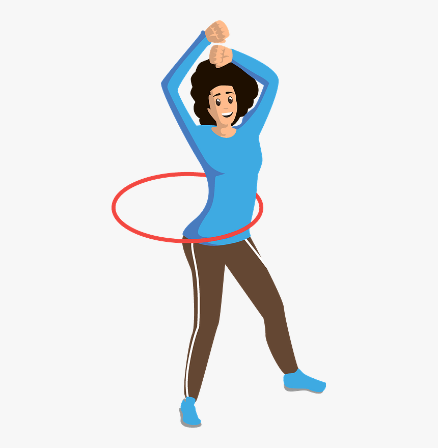Girl With Hula Hoop Clipart, HD Png Download, Free Download