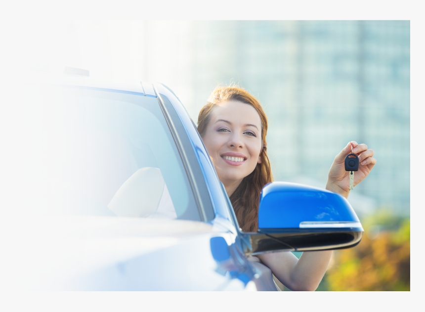 Woman In Car Holding Car Key - Stock Photography, HD Png Download, Free Download