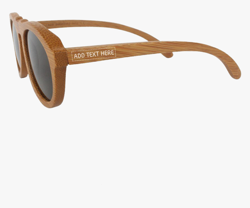 Brown Bamboo Wood Round Sunglasses"
 Class= - Plastic, HD Png Download, Free Download