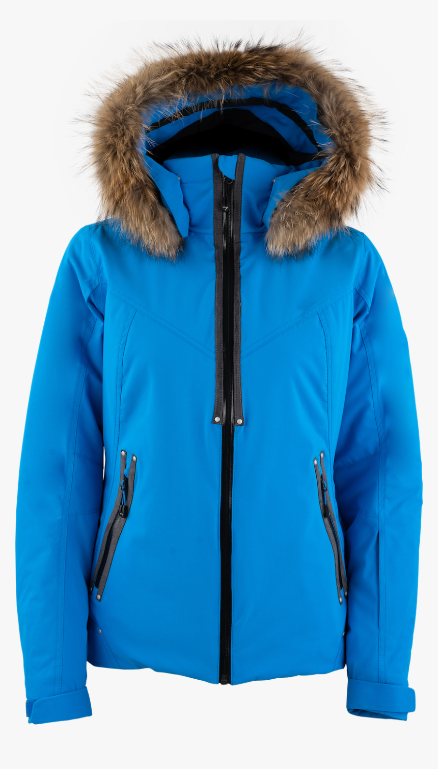 Degre 7 Geod Ladies Ski Jacket 2020 Ultra Blue - Hood, HD Png Download, Free Download