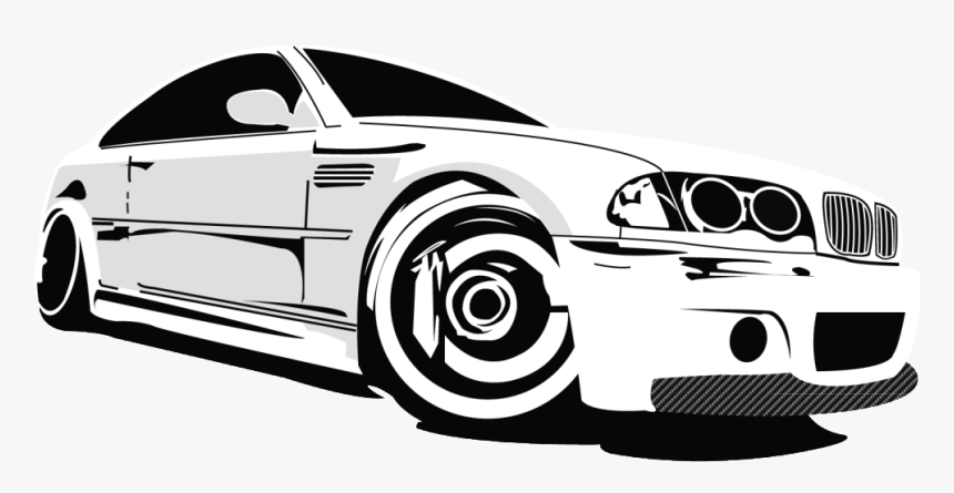 Bmw E 46 Vector , Png Download - Bmw Car Vector Png, Transparent Png, Free Download