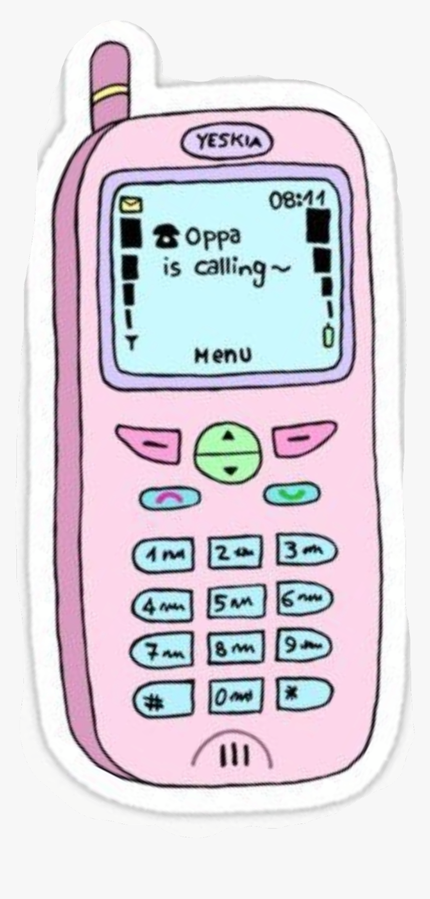 Pastel Pink Phone Aesthetic Aesthetictumblr Aestetic - Aesthetic Phone Clipart, HD Png Download, Free Download