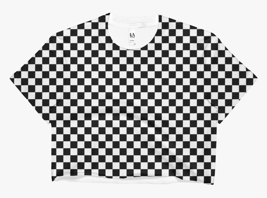 Vans Checkerboard Crop Top , Png Download - Checkered Crop Top Shirt, Transparent Png, Free Download