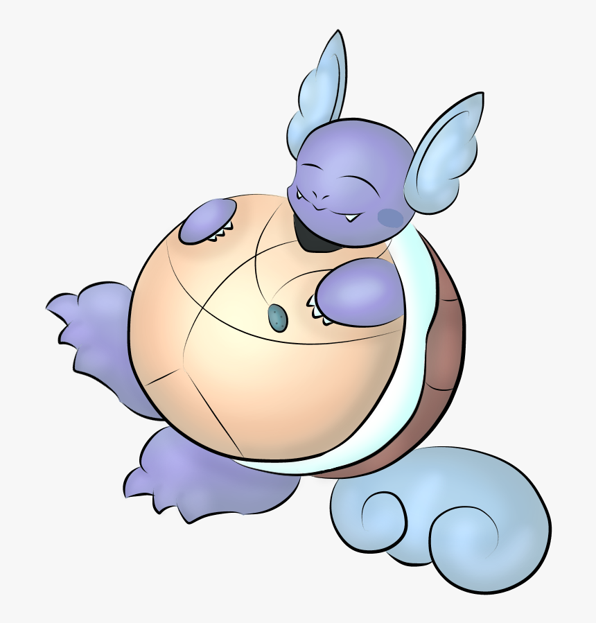 Wartortle Inflation [shade Color] - Cartoon, HD Png Download, Free Download