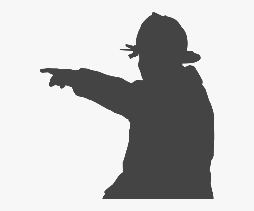 Fire Fighter Png Silhouette, Transparent Png, Free Download