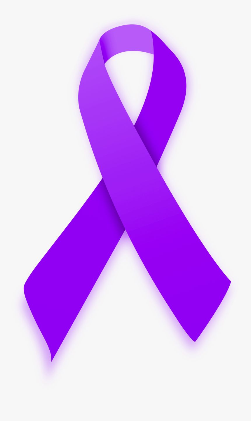 Purple Ribbon Png, Transparent Png, Free Download