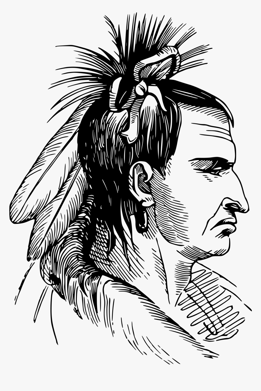 Native American Clip Arts - Transparent Png Native American Drawings, Png Download, Free Download