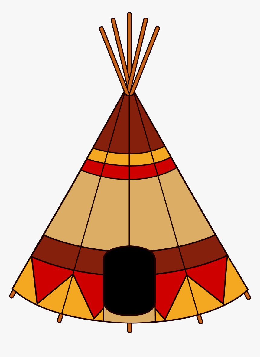 Native American Teepee - Cartoon Native American Teepee, HD Png Download, Free Download