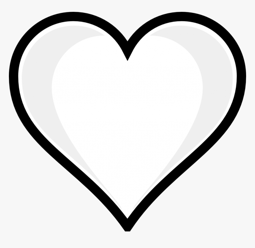 Heart Outline Svg Clip Arts - Heart Emoji Coloring Pages, HD Png Download, Free Download