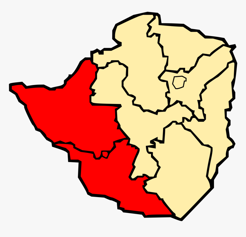 1200px-matabeleland - Svg - Manicaland Province Zimbabwe Map, HD Png Download, Free Download